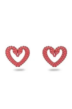 Γυναικεία Σκουλαρίκια Swarovski φούξια