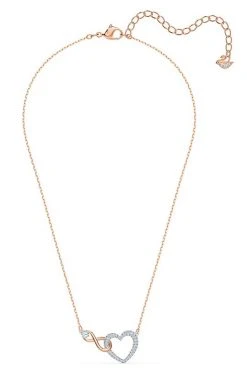 Γυναικεία Swarovski - Κολιέ Infinity χρυσαφί