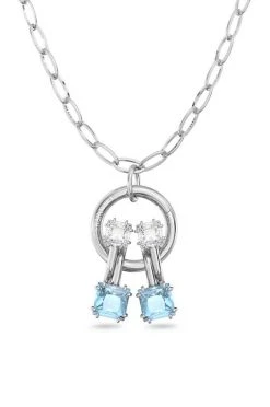 Γυναικεία Κολιέ Σκουλαρίκια Swarovski ασημί