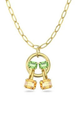 Γυναικεία Κολιέ Σκουλαρίκια Swarovski πράσινο