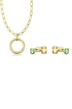 Γυναικεία Κολιέ Σκουλαρίκια Swarovski πράσινο -Swarovski Κατάστημα unnamed file 1683