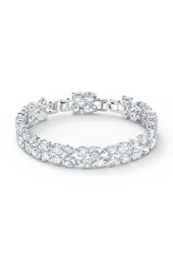 Γυναικεία Βραχιόλια Swarovski - Βραχιόλι TENNIS DLXMC ασημί