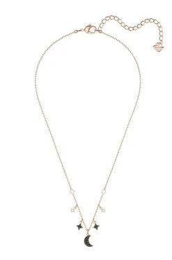 Γυναικεία Swarovski - Κολιέ Moon χρυσαφί