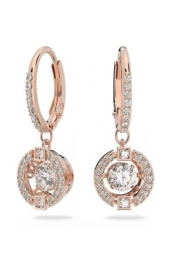 Γυναικεία Σκουλαρίκια Swarovski Sparkling χρυσαφί