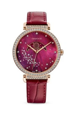 Γυναικεία Ρολόγια Ρολόι Swarovski 5613323 Passage Moon Phase κόκκινο