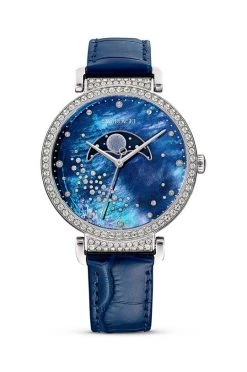 Γυναικεία Ρολόγια Ρολόι Swarovski 5613320 Passage Moon Phase ναυτικό μπλε