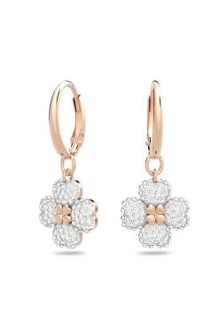 Γυναικεία Σκουλαρίκια Swarovski χρυσαφί