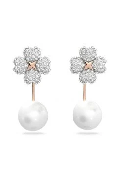 Γυναικεία Σκουλαρίκια Swarovski χρυσαφί