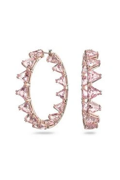 Γυναικεία Σκουλαρίκια Swarovski ροζ